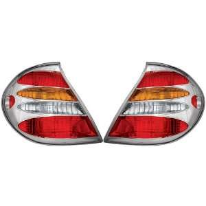 Toyota Camry 2002 2003 2004 Tail Lamps, Crystal Eyes Crystal Red/Ambr 