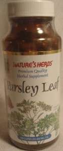 Parsley Leaf Natures Herbs 100 capsules 450 mg ea  