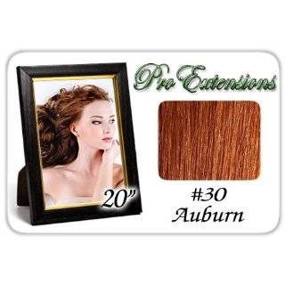  24 Inch #30 Auburn Pro Extensions Premier REMI Human Hair 