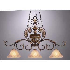 Fine Art Lamps Castile 237140 Linear Cone (34H x 42W) Glass 3LT 300w 