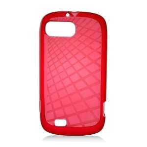  HHI ZTE Fury TPU Rubber Skin Case with Inner Mesh Design   Red 