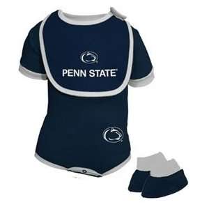 Penn State Infant 3 Piece Creeper Set 