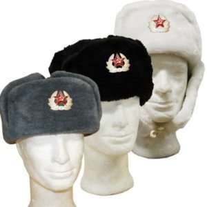 russische Wintermütze Sowjetunion Armee Mütze weiß 61  