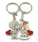 The groom kiss the bride couple keychain ring 42#