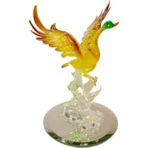  Flying Duck Glass Figure