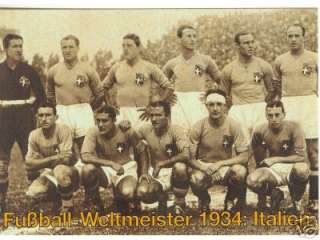 Weltmeister 1934 + Offizielle Siegerpostkarte + ITALIEN  
