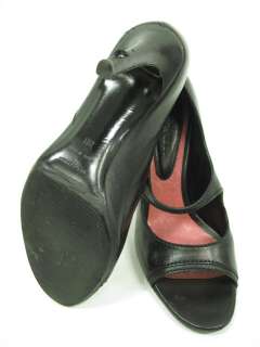 JUDITH LEIBER Black Leather Mary Janes Pumps 8 In Box  