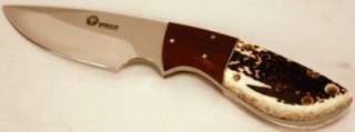   Brand Skinner Fixed Blade Knife 02BA538 W/ Leather Sheath & Box  