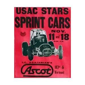  1972 J.C. Agajanians Ascot Sprint Car Poster Print