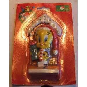  1996 Looney Tunes Tweety Bird Resin Christmas Ornament 