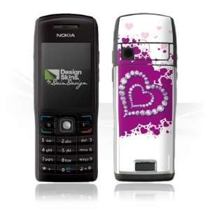  Design Skins for Nokia E50   Diamond Heart Design Folie 