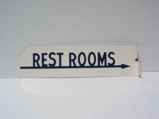 old Porcelain Rest Rooms Flange Bathroom Pump Pumps Gas Station Sign 