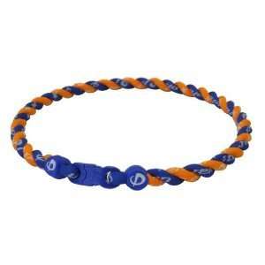  Phiten 20 Royal Blue/Orange Titanium Tornado Necklace 