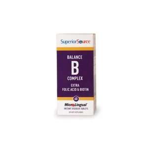 Balance B Complex w/Extra Folic Acid & Biotin   60   Sublingual Tablet