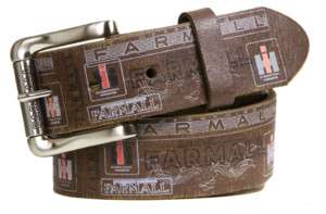 IH Farmall Vintage Weathered Brown Belt  