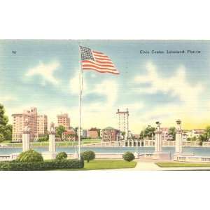   Vintage Postcard Civic Center   Lakeland Florida 