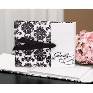  Damask Gatefold Guest Book   Personalized Health 