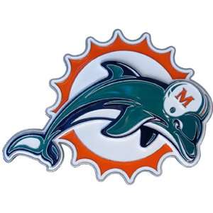  Miami Dolphins NFL Pewter Logo Trailer Hitch Cover 