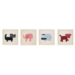  Reclaimed Wool Wall Animals