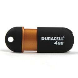  Duracell 4 GB USB 2.0 Flash Drive Capless DU ZP 04G CA N3 