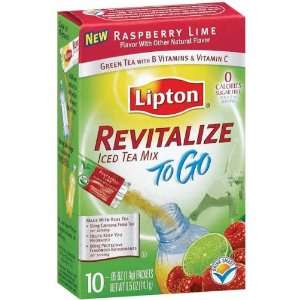 Lipton Beverage Iced Tea Mix Revitalize Grocery & Gourmet Food
