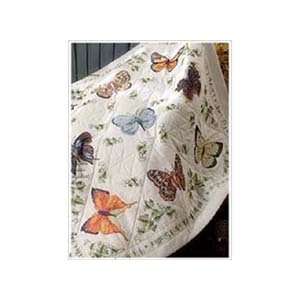  Bucilla 45178 Butterfly Stamped Embroidery Kit, 40 Inch by 