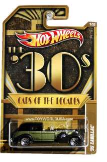 Hot Wheels Cars of the Decades #1 35 Cadillac The 30s  
