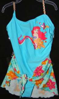 Disney Ariel/Mermaid 1Pc Swimsuit w/Wrap Skirt Sz 3T  