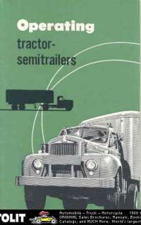 1957 Mack Tractor Semi Trailer Truck Brochure  