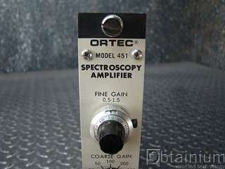 Ortec 451 Spectroscopy Amplifier NIM BIN Plugin  