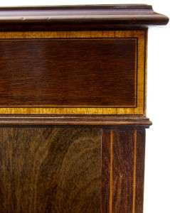 FINE PAIR OF MAHOGANY BOOKCASES WITH 2 SHELVES  