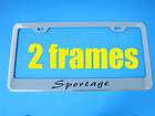 Kia SPORTAGE Superior Chrome Metal License Plate Frame (2pcs) (Fits 