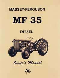Ferguson MF 35 Diesel Operators Manual New MF35  