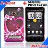 Sprint HTC Evo 4G Carbon Fiber Hard Case Cover +Screen  