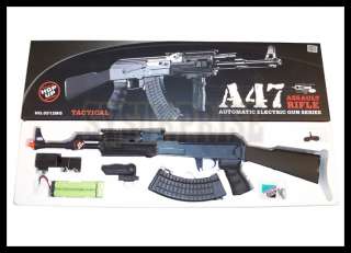 Airsoft JG AK47 AK 47 Metal Gear Box AEG Rifle RIS Rail  