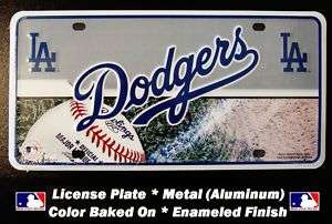 DODGERS LOS ANGELES Metal LICENSE PLATE Tag Sign NEW  