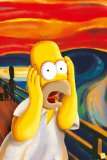 Poster Homer Simpson   Scream   Größe 61 x 91,5 cm   Maxiposter