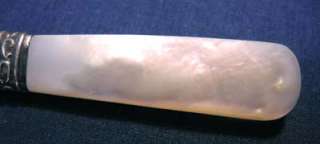   of Pearl Sterling Band Butter Hors Doeuvres Knife Meriden Co.  