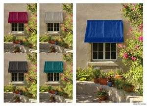 Classic Retractable Window Awning   Blue Awnings  