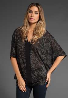 FLUXUS Kimono Tunic in Camo Black 