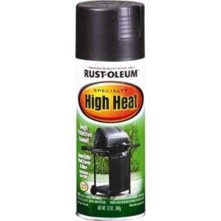 Rust Oleum 12 oz. Flat Black Specialty High Heat Spray Paint 7778830 