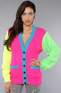 Joyrich The Multi Neon Ribbed Cardigan  Karmaloop   Global 