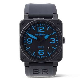 BR0392BLU Carbon coated watch   BELL & ROSS   Fine   Watches 