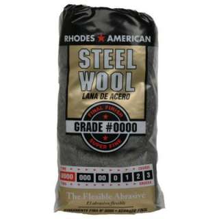 Homax#4/0 12 Pad Steel Wool, Super Fine Grade