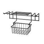  20 1/4 in. Garden Tool Rack with Removable Basket