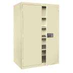   Electronic Coded Steel Cabinet Putty Color, 48 W x 24 In.D x 78 In. H