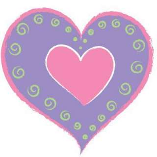 WallPOPs 8 Piece 13 In. Purple Heart of Hearts TWPH93956 at The Home 