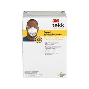 3M Tekk Protection Drywall Sanding Respirators (20 Pack) 8210DB1 A at 