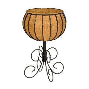 Blacksmith 14 In. Steel Patio Urn With Coco Liner R954 at The Home 