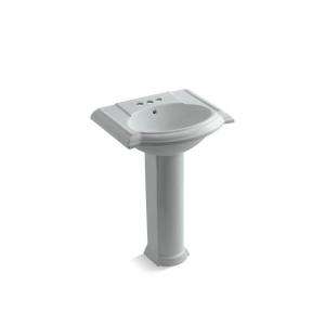 KOHLER Devonshire Pedestal Combo Bathroom Sink in Ice Gray K 2286 4 95 